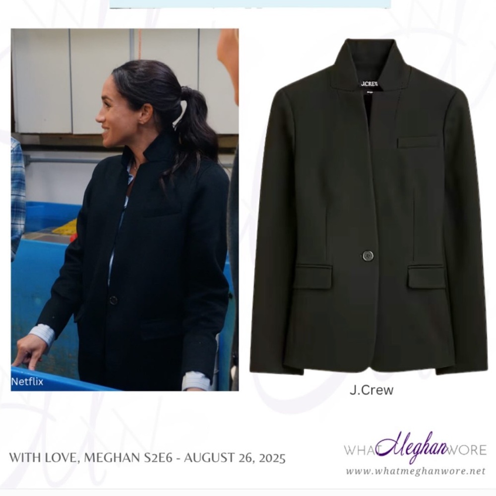 J. Crew Black Regent Tailored Blazer